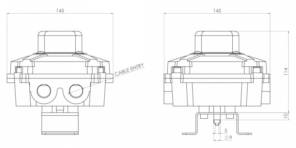 KS2L ATEX en aluminium avec indicateur visuel