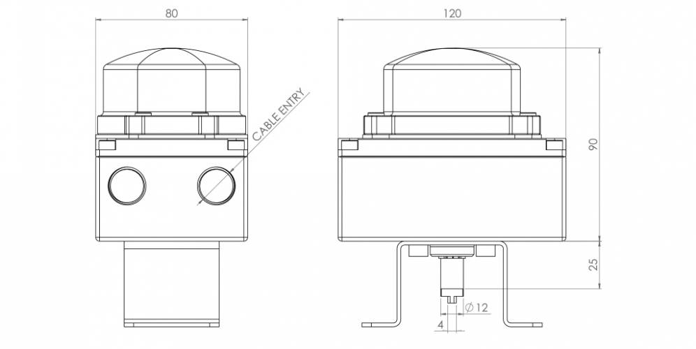 KS3F ATEX en aluminium avec indicateur visuel