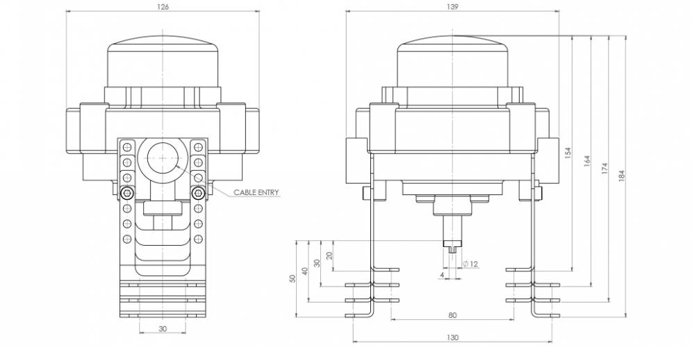 KSSK ATEX en aluminium avec indicateur visuel