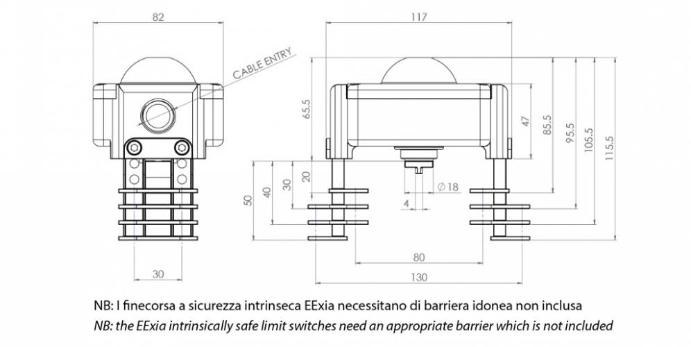 KSIP ATEX en aluminium avec indicateur visuel