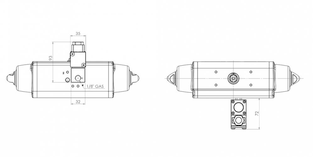 Électrovanne 3/2 NF de 1/8” avec bobine ATEX II3GD ExnA T4